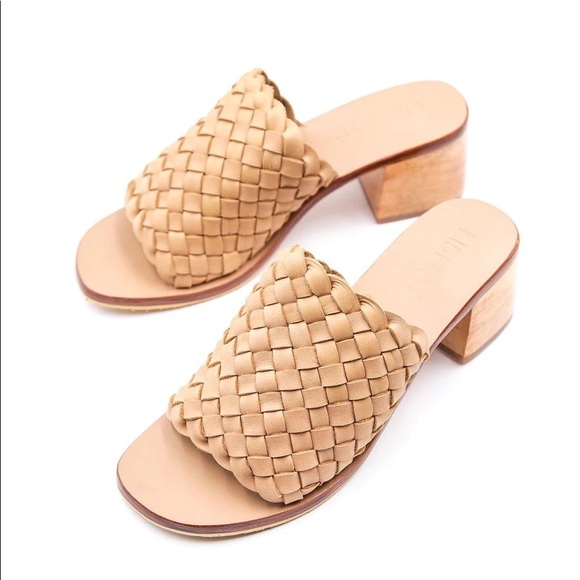 New Liberte Leather Santorini woven mules in Cream Size 7 - Picture 4 of 9